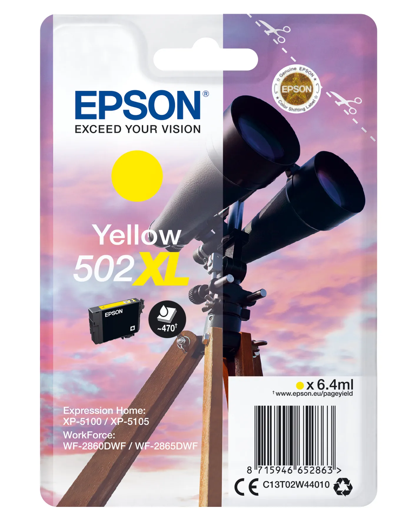 Epson Singlepack Yellow 502XL Ink Epson Singlepack Yellow 502XL Ink