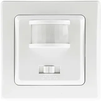 DELPHI Bewegungsmelder 160°, weiß LED geeignet, 250V~, Unterputz, 3-Draht DELPHI Bewegungsmelder 160°, weiß LED geeignet, 250V~, Unterputz, 3-Draht