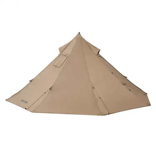 VEVOR Tipi Zelt für 2 Personen, tragbares Winterzelt mit Ofenanschluss, Campingzelte, leichte 4-Jahreszeiten-Schutzzelte, Firstzelt, zum Wandern, Angeln und Rucksackreisen, Größe S – Bild 9