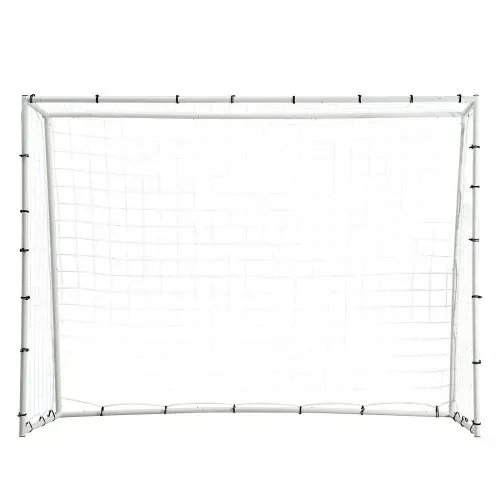 VEVOR Fußball Rebound Netze Tragbares Prellwand Fußball 242 x 92 x 184 cm, Rebounder Fußball Rückprallnetz Eisenrohr & PE-Netz Kinder & Jugendliche Verstellbar Fußballtor Rebounder Kicker Weiß – Bild 8