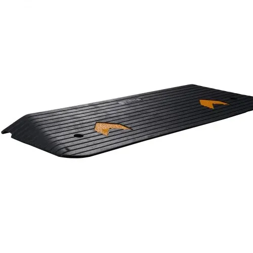 VEVOR Schwellenrampe Vollgummi Türschwellenrampe 15Tonnen Tragfähigkkeit Bordsteinrampe mit Kanal 110x32x3,8cm Rollstuhlrampe Auffahrrampe Gummirampe Ideal für unebenen Boden Bordsteinkanten – Bild 9