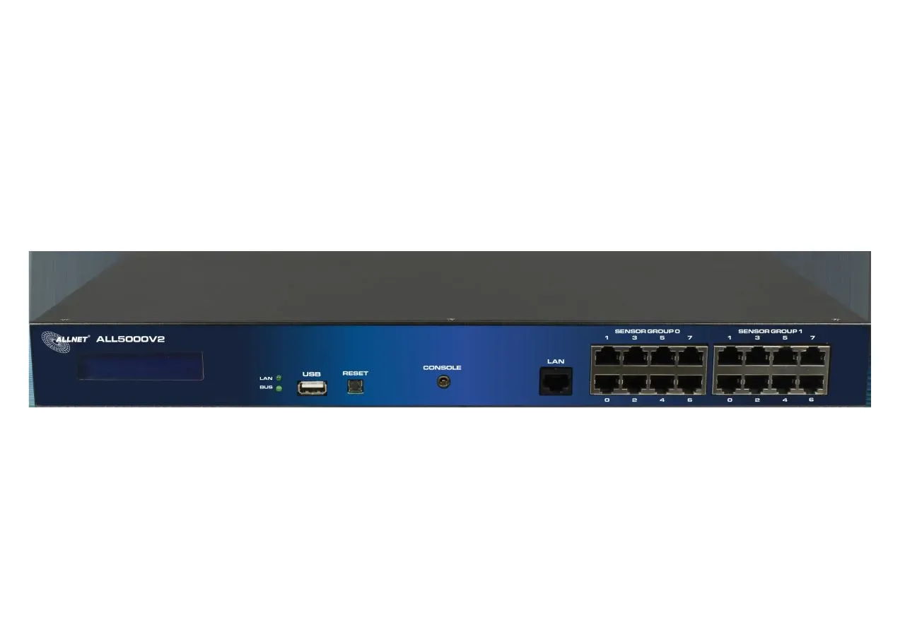 ALLNET MSR Zentrale "ALL5000v2" inkl. 16 Sensor Ports & 19" für IP Gebäude Automation – Bild 2