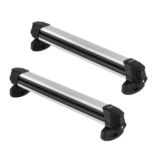VEVOR 2 x Skiboard Snowboard Dachträger für bis zu 6 Paar Ski/4 Snowboards, 2-tlg. abschließbarer Skidachträger Autodachträgerhalte mit Gummipolsterung, Skihalter für die meisten Querträger – Bild 9