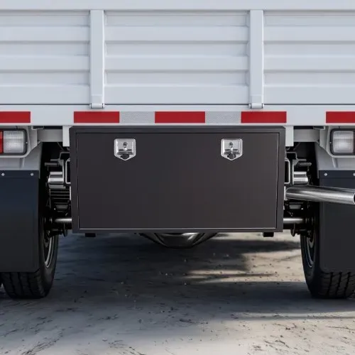 VEVOR Lkw Unterbaubox 1219 x 609 x 609 mm Unterflur Staukasten Kaltgewalzter Stahl Wasserdichter Werkzeugkasten mit T-Griff Schloss für Lkw Anhänger Transporter Werkzeugkiste Unterflurkasten Schwarz – Bild 7
