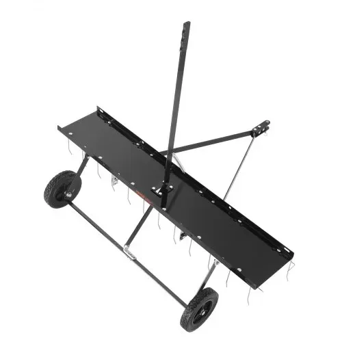 VEVOR Vertikutierer, 1219 mm Vertikutierer mit 24 Federstahlzinken, Rasenvertikutierer für ATV oder Mäher, Rasenrechen mit Hebebügel für den Garten, Bauernhof, Gras – Bild 9