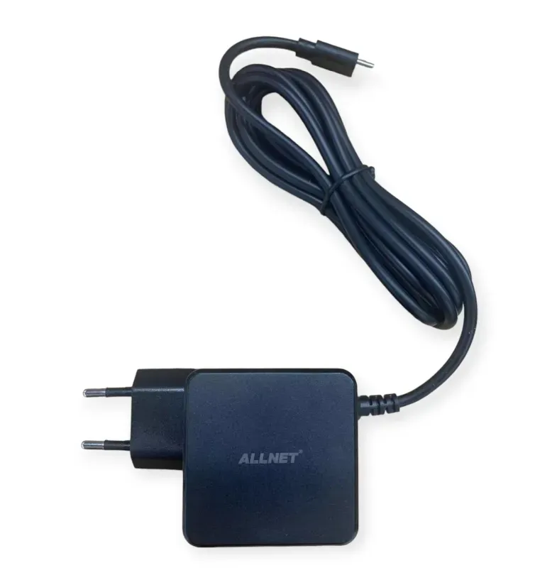 ALLNET Ersatznetzteil QC USB-C PD GaN Netzteil Power Supply 45 Watt 1x USB Typ-C mit 2m festem Kabel**EU PLUG** – Bild 2