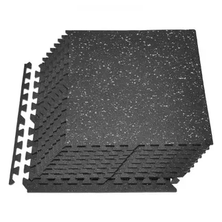 VEVOR 12 x Puzzlematte Bodenschutzmatte 61 x 61 x 1 cm, Hochdichte EVA-Schaumstoffmatte, Ineinandergreifende Fitnessmatte Gymnastikmatte Sportmatte, Trainingsmatte (Schwarz) mit Grauen Punkten VEVOR 12 x Puzzlematte Bodenschutzmatte 61 x 61 x 1 cm, Hochdichte EVA-Schaumstoffmatte, Ineinandergreifende Fitnessmatte Gymnastikmatte Sportmatte, Trainingsmatte (Schwarz) mit Grauen Punkten