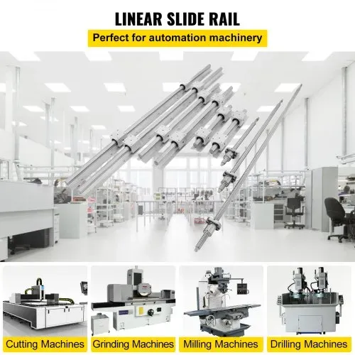 VEVOR Linearschiene SBR20, Linearlager-Gleitset 300, 600,1000 mm Lineare Schienen, Linearlagerschiene mit 3 Kugelumlaufspindeln von C7, Horizontale Linearführung für Automatisierungsmaschinen VEVOR Linearschiene SBR20, Linearlager-Gleitset 300, 600,1000 mm Lineare Schienen, Linearlagerschiene mit 3 Kugelumlaufspindeln von C7, Horizontale Linearführung für Automatisierungsmaschinen