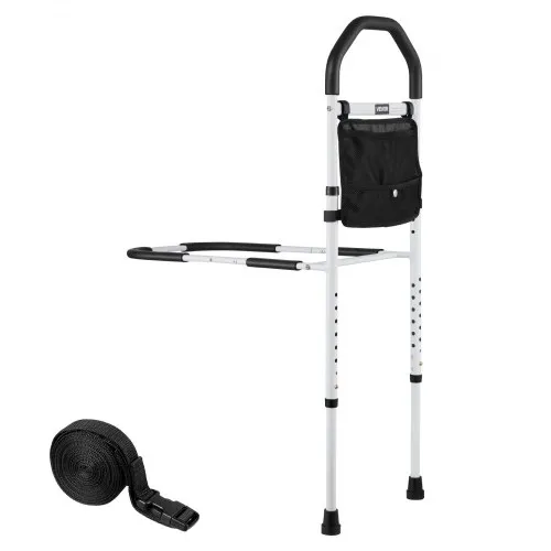 VEVOR Aufstehhilfe Bett, Haltegriffe mit Stützbein & PU-Handlauf, 732–992mm höhenverstellbarer Gehstock aus Karbonstahlrohr, Bett Einstiegshilfe für Kingsize-, Queensize-, Full- & Twin-Betten VEVOR Aufstehhilfe Bett, Haltegriffe mit Stützbein & PU-Handlauf, 732–992mm höhenverstellbarer Gehstock aus Karbonstahlrohr, Bett Einstiegshilfe für Kingsize-, Queensize-, Full- & Twin-Betten