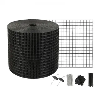 VEVOR Vogelschutz für Solarmodule, 15,2 cm x 30,4 m, Taubenabwehr Solaranlagengitter mit 100 Edelstahl-Verschlüssen, Solarmodul-Schutz mit rostfreier PVC-Beschichtung, 1,27 cm Drahtrollengeflecht VEVOR Vogelschutz für Solarmodule, 15,2 cm x 30,4 m, Taubenabwehr Solaranlagengitter mit 100 Edelstahl-Verschlüssen, Solarmodul-Schutz mit rostfreier PVC-Beschichtung, 1,27 cm Drahtrollengeflecht