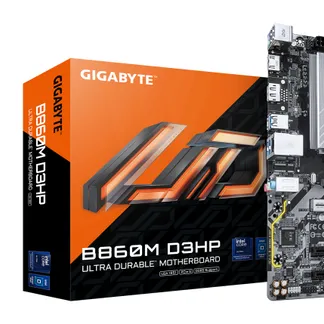 GIGABYTE B860M D3HP Mainboard – Intel Core Ultra CPUs, 4+1+2+1 Phasen VRM, bis zu 9066MHz DDR5, 2xPCIe 4.0 M.2, GbE LAN, USB 3.2 Gen 1 GIGABYTE B860M D3HP Mainboard – Intel Core Ultra CPUs, 4+1+2+1 Phasen VRM, bis zu 9066MHz DDR5, 2xPCIe 4.0 M.2, GbE LAN, USB 3.2 Gen 1