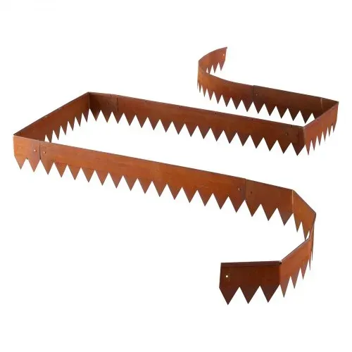 VEVOR Rasenkante, 6er-Pack, 1016x152 mm, Cortenstahl Beeteinfassung mit 8 Verbindungsplatten, Biegsame Beetbegrenzung, Rasenbleche, Mähkante Metall Gartenpalisade für Blumenbeete, Gartenwege – Bild 10