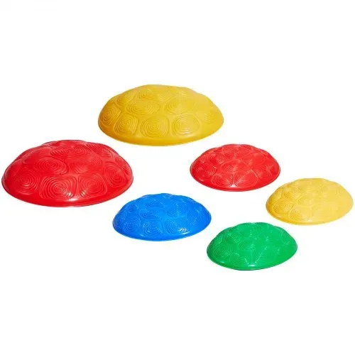 VEVOR Balance-Trittsteine für Kinder, 6er-Set, bis zu 100 kg, Hindernisparcours-Koordinationsspiel-Spielzeug zum Spielen im Innen- oder Außenbereich, Stapelsteine, Balancespiel für Kinder ab 3 Jahren – Bild 9