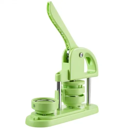 VEVOR Buttonmaschine Knopfmachermaschine Badge Punch Press 58 mm rund, Pinmaker mit 100 Knopfteilen & Kreisschneider & verstärkter ergonomischer Griff, DIY Badge Press Machine Grün – Bild 8