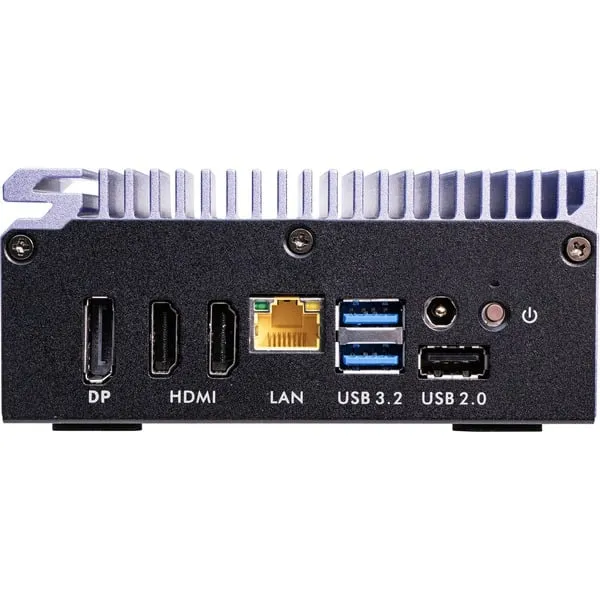 Shuttle Edge PC SPCEL12 , Intel Celeron J6412 , 2x HDMI, 1x DP, 2x 2.5G LAN, 1x DDR4, 1x Micro SD card reader, 1x Nano SIM slot, 3x USB, 2x M.2 (SATA), 12-20V , 24/7 Dauerbetrieb, lüfterlos, inkl. VESA Befestigung – Bild 3