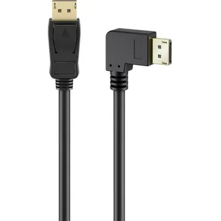 Kabel DisplayPort Stecker 90° > DisplayPort Stecker, 8K / 144Hz Kabel DisplayPort Stecker 90° > DisplayPort Stecker, 8K / 144Hz
