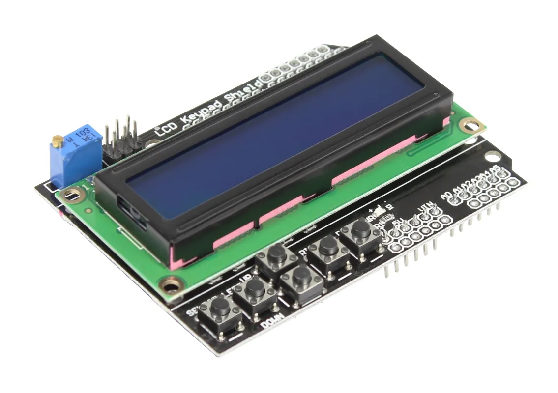 ALLNET 4duino Display Modul LCD1602 (blau) mit Tasten – Bild 2