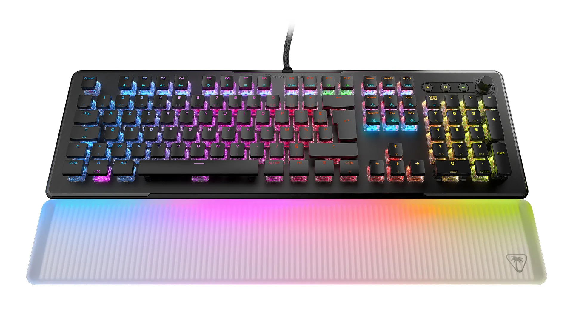 Turtle Beach Vulcan II Max – Optisch-mechanische PC-Tastatur, anpassbare RGB-Beleuchtung, Handballenauflage, lineare Titan II-Schalter, Aluminiumplatte – Schwarz Turtle Beach Vulcan II Max – Optisch-mechanische PC-Tastatur, anpassbare RGB-Beleuchtung, Handballenauflage, lineare Titan II-Schalter, Aluminiumplatte – Schwarz