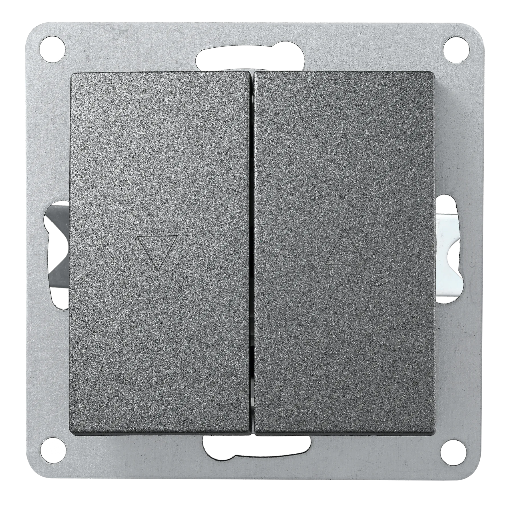 Jalousie-Taster McPower “Flair“, Hoch und Runter, 250V~/10A, UP, anthrazit Jalousie-Taster McPower “Flair“, Hoch und Runter, 250V~/10A, UP, anthrazit