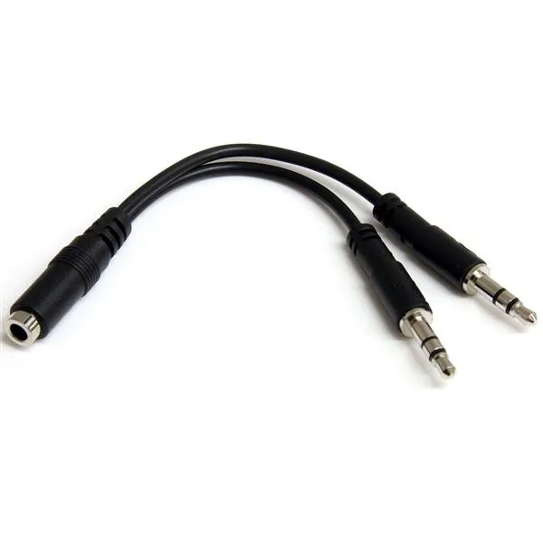 StarTech.com 3,5mm Audio Klinke Y Kabel – Headset Splitter – 1 x 3,5mm (Buchse) 2 x 3,5mm (Stecker) StarTech.com 3,5mm Audio Klinke Y Kabel – Headset Splitter – 1 x 3,5mm (Buchse) 2 x 3,5mm (Stecker)