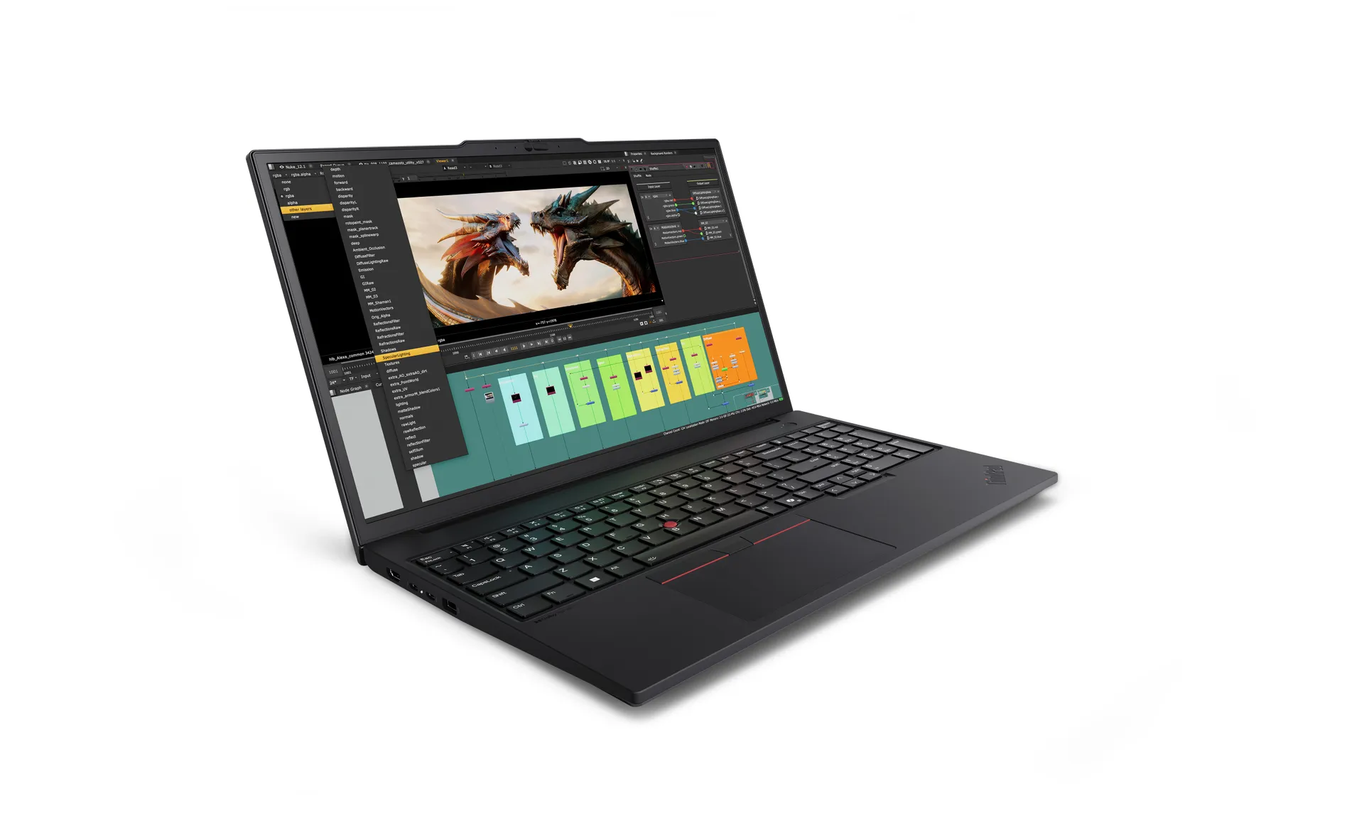 Lenovo ThinkPad P16v Gen 3 (Intel) Intel Core Ultra 7 255H Mobiler Arbeitsplatz 40,6 cm (16") WUXGA 32 GB DDR5-SDRAM 1 TB SSD NVIDIA RTX PRO 2000 Blackwell Wi-Fi 7 (802.11be) Windows 11 Pro Deutsch Schwarz – Bild 5