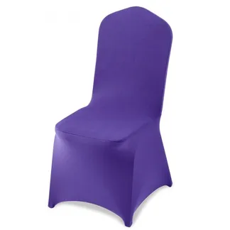 VEVOR Stuhlhussen Stuhlbezug 50 Stk. waschbarer & abnehmbarer Stuhlüberzug aus Polyester-Spandex für Hochzeitsfeiern Esszimmerbankette Restaurant, passend für Stühle (51 x 45 x 95 cm) Violett VEVOR Stuhlhussen Stuhlbezug 50 Stk. waschbarer & abnehmbarer Stuhlüberzug aus Polyester-Spandex für Hochzeitsfeiern Esszimmerbankette Restaurant, passend für Stühle (51 x 45 x 95 cm) Violett