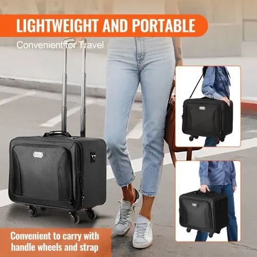 VEVOR Kosmetikkoffer mit wärmeisolierender Schicht Make Up Tasche aus Oxford-Stoffmaterial wasserdicht und verschleißfest Schminkkoffer Schminktasche Kosmetikbeutel Make-up-Organizer 480x260x380mm – Bild 3