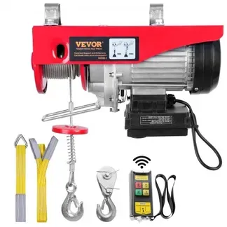 VEVOR 230V Elektrische Seilwinde 500kg bis 1000kg Hubhöhe 12m Seilzug Motorwinde 1600W Motor Flaschenzug 10m/min Hubgeschwindigkeit Hebezug mit Kabelloser Fernbedienung Seilhebezug Kettenzug VEVOR 230V Elektrische Seilwinde 500kg bis 1000kg Hubhöhe 12m Seilzug Motorwinde 1600W Motor Flaschenzug 10m/min Hubgeschwindigkeit Hebezug mit Kabelloser Fernbedienung Seilhebezug Kettenzug