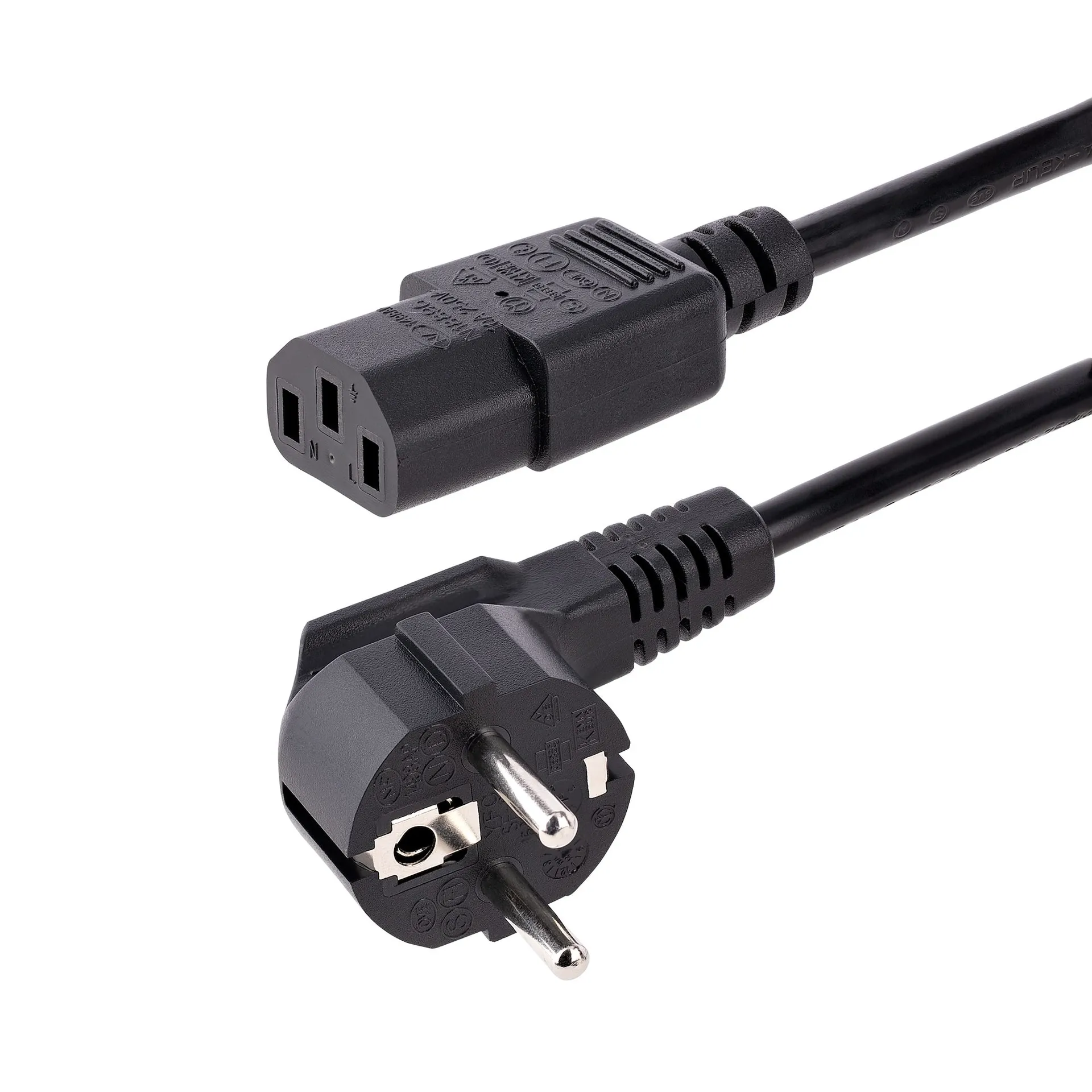 StarTech.com 1 m C13 Stromkabel, 18AWG, EU Schuko auf C13 (Kaltgerätestecker), 10A 250V, Schwarz, Kaltgerätekabel, PC / Computer Stromkabel, Drucker / Monitor / PC / C13 Netzkabel StarTech.com 1 m C13 Stromkabel, 18AWG, EU Schuko auf C13 (Kaltgerätestecker), 10A 250V, Schwarz, Kaltgerätekabel, PC / Computer Stromkabel, Drucker / Monitor / PC / C13 Netzkabel