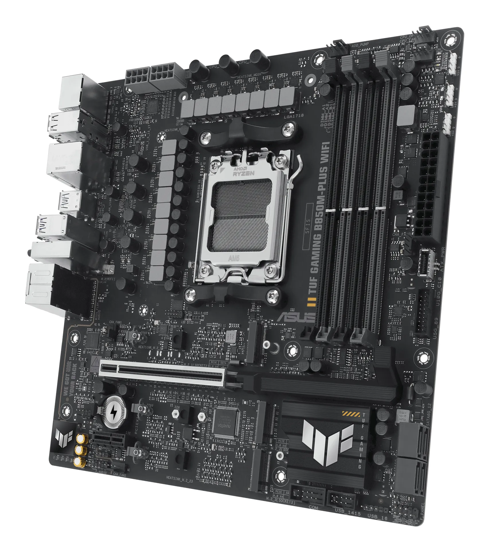 ASUS TUF GAMING B850M-PLUS WIFI AMD B850 Sockel AM5 micro ATX – Bild 5