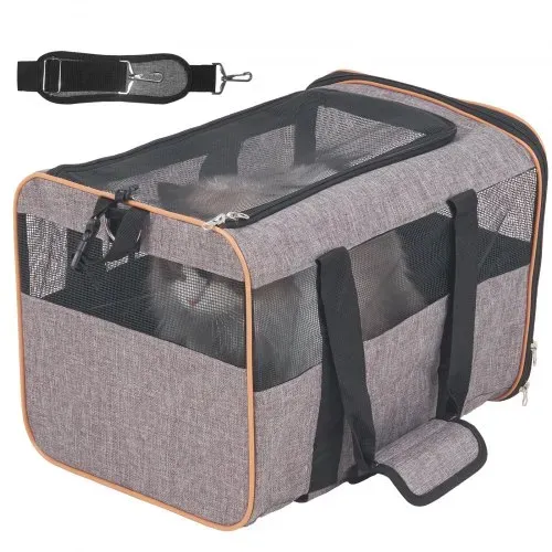 VEVOR Hundetrolley Faltbarer Hunderucksack Max.9,9kg Tragfähigkeit Transporttasche aus 600D Oxford-Stoff Hundewagen mit 4 Rädern Haustier Trolley Hundereisetasche Ideal für Autoreisen oder Ausflüge – Bild 8