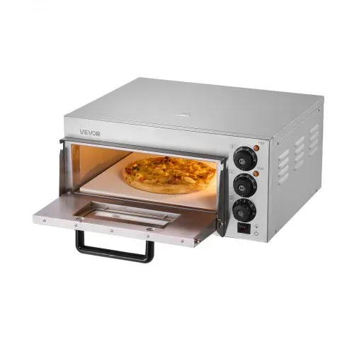 VEVOR Kommerzieller Pizzaofen für die Arbeitsplatte, 14-Zoll-Einzeldeckschicht, elektrischer Pizzaofen aus Edelstahl mit Stein und Griff, Mehrzweck-Pizzamaker für den Innenbereich zum Backen von Brezeln im Restaurant zu Hause VEVOR Kommerzieller Pizzaofen für die Arbeitsplatte, 14-Zoll-Einzeldeckschicht, elektrischer Pizzaofen aus Edelstahl mit Stein und Griff, Mehrzweck-Pizzamaker für den Innenbereich zum Backen von Brezeln im Restaurant zu Hause