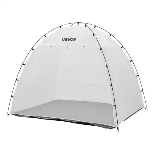 VEVOR tragbares Lackierkabinenzelt (233x172x190 cm Arbeitsbereich) Sprühfarbenzelt für Sprühmalerei, wasserfeste Farbkabine mit integriertem Boden & aufrollbarer Tür für Schränke Stühle Tische – Bild 9