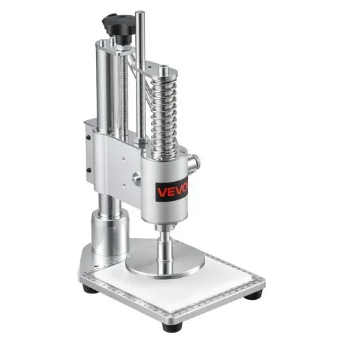 VEVOR Lederdruckmaschine Manuell 10x10cm Lochmaschine Leder Locher Werkzeug, Schneiden von Leder Stoff Papier Silikonkautschuk, 160 kg Druck, 4 cm Hub, Gehäuse aus Aluminiumlegierung & 45#-Stahlkern – Bild 8