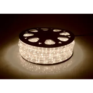 LED-Lichtschlauch McShine, 44m, 1.584 LEDs, IP44, warmweiß, 3000K, 13mm-Ø, 2596lm, 123W LED-Lichtschlauch McShine, 44m, 1.584 LEDs, IP44, warmweiß, 3000K, 13mm-Ø, 2596lm, 123W