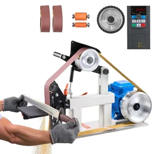 VEVOR Bandschleifmaschine 1500 W Band und Scheiben Schleifmaschine 5,08 x 208,28 cm Riemengröße Bandschleifmaschine 1 Phase in 3 Phase Schleifgerät 427 X 30,5 cm Gummischeibe Band-Tellerschleifer VEVOR Bandschleifmaschine 1500 W Band und Scheiben Schleifmaschine 5,08 x 208,28 cm Riemengröße Bandschleifmaschine 1 Phase in 3 Phase Schleifgerät 427 X 30,5 cm Gummischeibe Band-Tellerschleifer