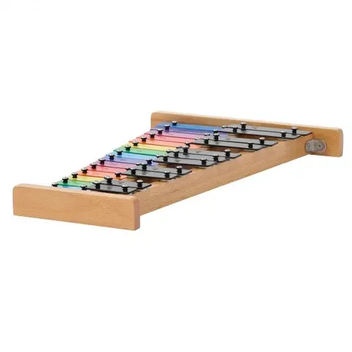 VEVOR Glockenspiel, 27 Noten, professionelles Xylophon-Schlaginstrument, mit SPCC-Klappen & bunten Metalltasten, inklusive 4 Schlägeln, Tragetasche, Musikinstrumenten-Set für Anfänger – Bild 10