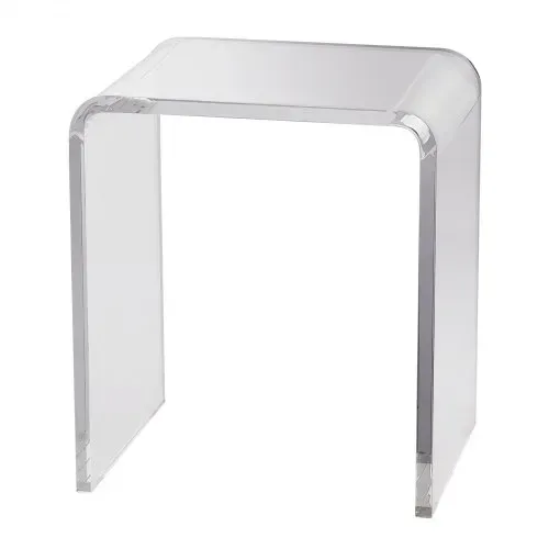 VEVOR Acryl-Beistelltisch 415 x 305 x 460 mm, U-förmiger Acryltisch Beistelltisch, Transparenter Couchtisch für Getränke, Essen, Snacks, Verwendet im Wohnzimmer, Schlafzimmer, Arbeitszimmer usw. – Bild 9