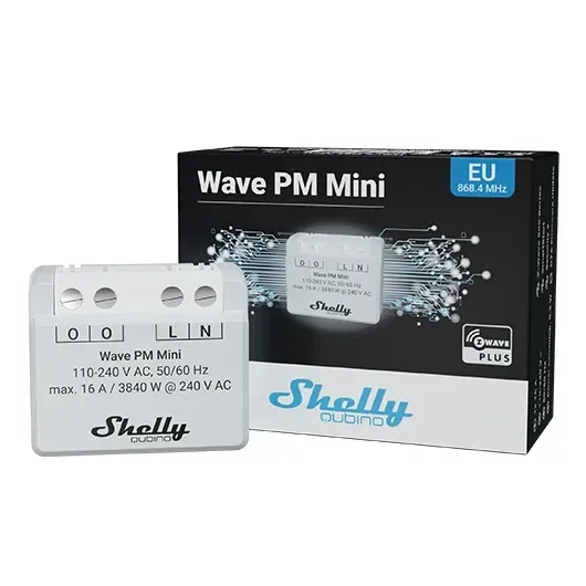 Shelly · Unterputz · "Wave PM Mini" · Relais · max. A · 1 Kanal · Z-Wave – Bild 5