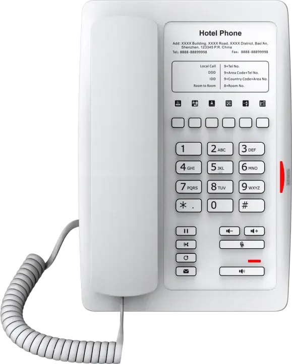 Fanvil H3W V2-White, H3W-White---WiFi Hotel Phone / SIP / POE / Wi-Fi – Bild 4