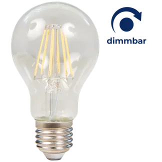 LED Filament Glühlampe McShine “Filed“, E27, 7W, 820 lm, warmweiß, dimmbar, klar LED Filament Glühlampe McShine “Filed“, E27, 7W, 820 lm, warmweiß, dimmbar, klar