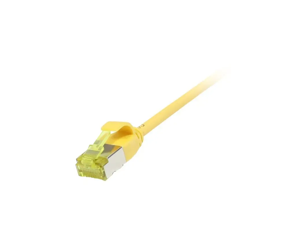 Patchkabel RJ45, CAT6A 500Mhz, 7.5m, gelb, U/FTP, slimline rund d=3,8mm, TPE/LSZH(Superflex), AWG32, mit CAT7 Rohkabel, Synergy 21 Patchkabel RJ45, CAT6A 500Mhz, 7.5m, gelb, U/FTP, slimline rund d=3,8mm, TPE/LSZH(Superflex), AWG32, mit CAT7 Rohkabel, Synergy 21