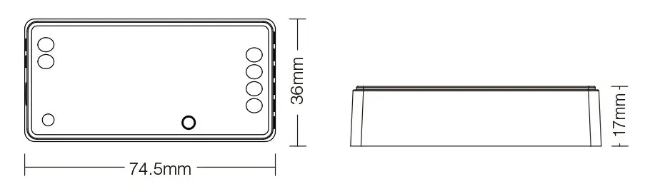MiBoxer FUT036S LED Controller S-Serie Single color 2.4G dimm DC12/24V – Bild 3