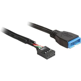 USB 2.0 Adapterkabel, 9 Pin Header Buchse > USB 3.2 Pin Header Stecker USB 2.0 Adapterkabel, 9 Pin Header Buchse > USB 3.2 Pin Header Stecker