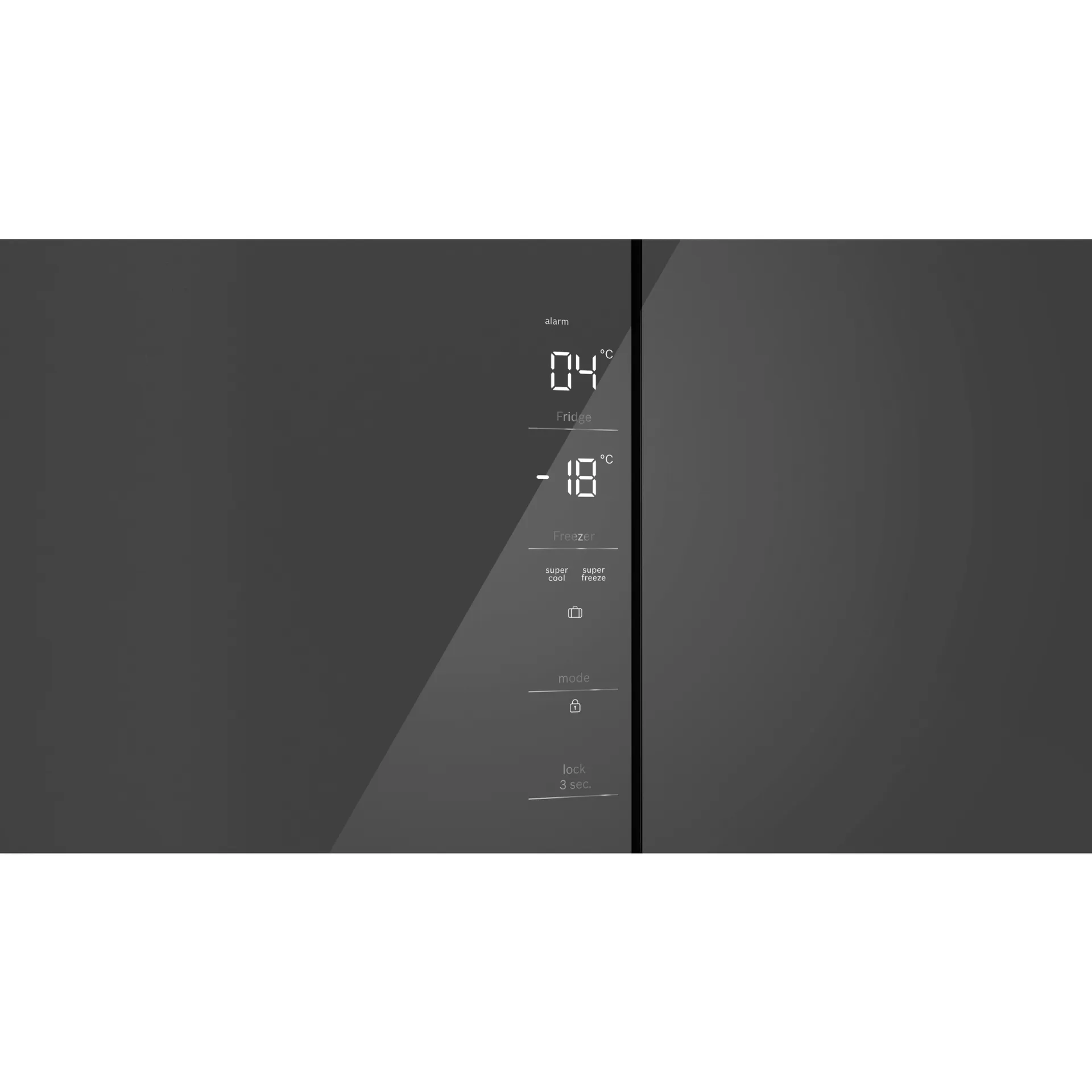 Bosch Serie 4 KMC85LEEA Side-by-Side Kühlkombination Freistehend 547 l E Grau – Bild 3