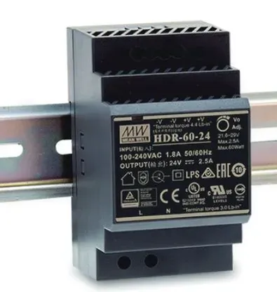 MEAN WELL Netzteil – 24V 60W Hutschiene MEAN WELL Netzteil – 24V 60W Hutschiene