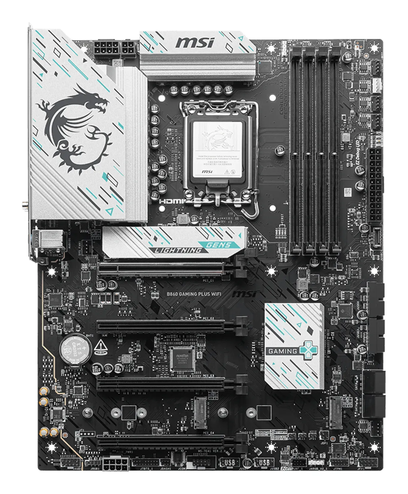 MSI B860 GAMING PLUS WIFI Motherboard Intel B860 LGA 1851 (Socket V1) ATX – Bild 2
