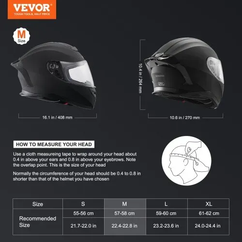 VEVOR Motorradhelm Motocross-Helme Integralhelm Größe M, Helme aus ABS mit Bluetooth-Schlitz & Wechselglas, DOT-geprüfter bequemer Motocross-Helm, für Jugendliche & Erwachsene schwarz VEVOR Motorradhelm Motocross-Helme Integralhelm Größe M, Helme aus ABS mit Bluetooth-Schlitz & Wechselglas, DOT-geprüfter bequemer Motocross-Helm, für Jugendliche & Erwachsene schwarz