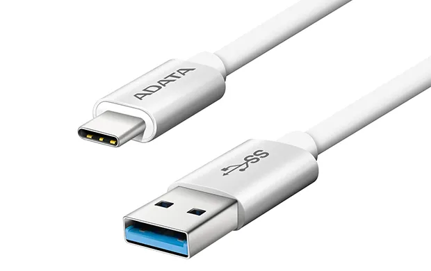 ADATA USB-C - USB 3.0, 1m USB Kabel USB 3.2 Gen 1 (3.1 Gen 1) USB C USB A Weiß – Bild 2
