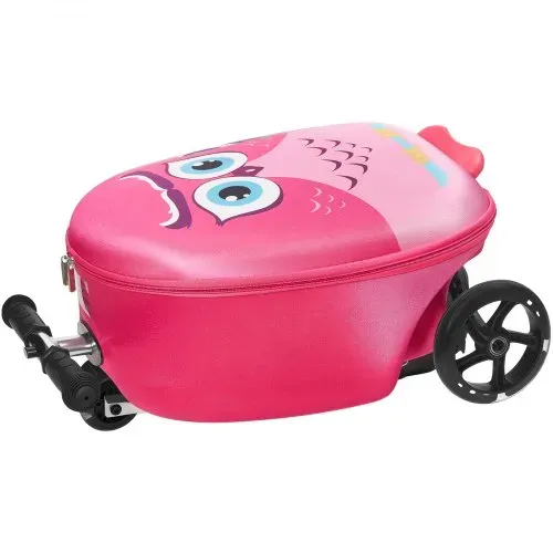 VEVOR Scooter Koffer, 20 L Fassungsvermögen, Reisekoffer mit Flash-PU-Rädern, TPR-Anti-Rutsch-Griff, max. Gewichtskapazität 50 kg, Kinderkoffer Handgepäck, für Kinder ab 5 Jahren, Pink – Bild 10